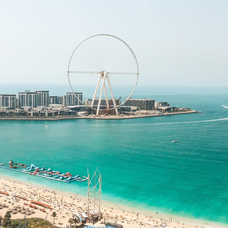 Ain Dubai helicopter view from Helidubai choppers